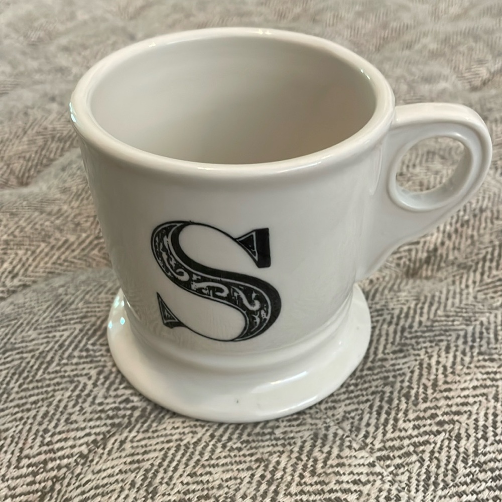 Anthropologie “S” mug